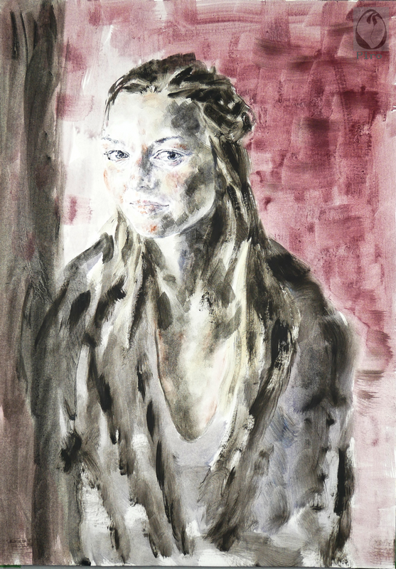 oil on paper - olio su carta di Piro